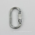 100% 304 stainless steel locking carabiner